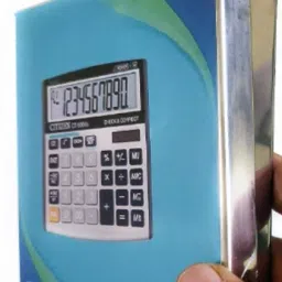 Empty Steel Calculator Safe case Box without Compartments for 5.5 x 5 inch calc BasicCalculator-37