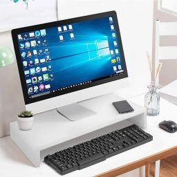 UniAart 1 Tier PC Laptop Notebook Stand Shelf(White) Laptop Stand-14