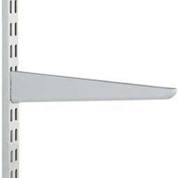 Heavy Duty Double Slotted 6 Inch Adjustable Multipurpose Channel & Shelf Bracket (Channel 6 Pcs & Bracket 10 Pcs) - 6 Inch Shelf Bracket-20