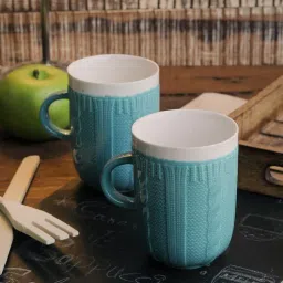 ceradeco Ceramic 350 ML Mug- Set of 4-picture-11