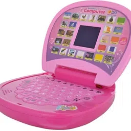 Educational Laptop with Led Screen & Music (Multicolor) (Pink)-picture-33