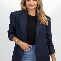 Women Solid Single Breasted Formal Blazer-image-27