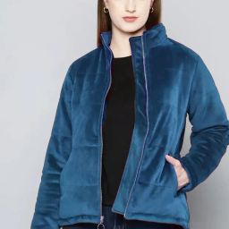 Women Solid Single Breasted Casual Blazer-image-25