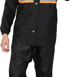 Colorblock Men Raincoat-image-45