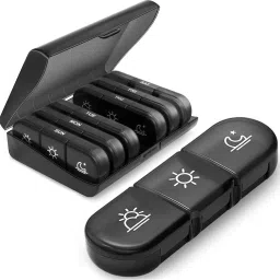 7 days pill organizer 3 times a day, portable travel pill box 7 day Pill Box-10