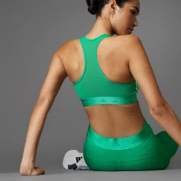 adidas Powerreact Training Medium-Support Hyperglam Bra image 4