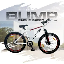 Bump Team-Mate 26" Matte Finish Dual Disc, Double Wall Alloy Rims, Front Shocker 26 T (inch) BMX Cycle-image-97
