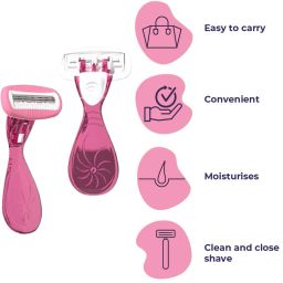Touch Feel Razor for Women With Soap Bar Smooth Shaving, Women-image-45