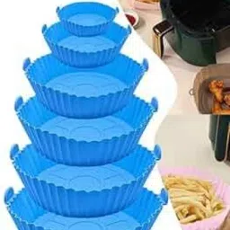 Air Fryer Silicone Basket Tray Liners Reusable Non-Stick Air Fryer Silicone Pot Airfryer Tray-46