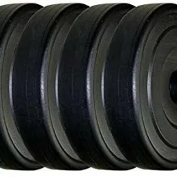 12 kg Best Quality Pvc Plates 3*kg Each (Pack Of 3x4=12* Plates) Unbreakable Home Gym Combo-1