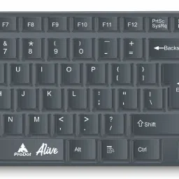 PRODOT QWERTY Keyboard with Low Profile Keys for Windows, Mac, PC, Laptop (KB-Alive) Wired USB Standard Multi-device Keyboard Compatible with Desktop, Laptop, Mac stand support,KB-Alive-image-83