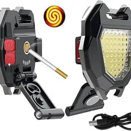 BMT-K444 Keychain: 6 Lighting Modes, Charging Display Lighter & Bottle Opener 8 hrs Torch Emergency Light-image-1