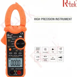 r-tek Digital Clamp Meter (6000 Counts), Measures Current Voltage Digital Voltage Tester image 3