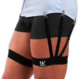 JS Enterprises ™ Shirt Stays For Men, Shirt Holder For Men, Adjustable Elastic Shirt 1 Pair Garter-68