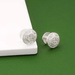 GIVA Silver Cufflink-image-2