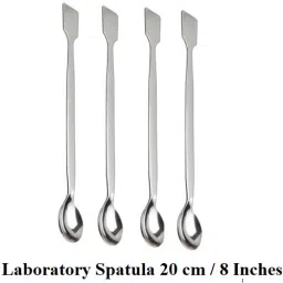 Laboratory Spatula 20 cm Steel, with Both Spoon & Flat end Mixing Spatula-image-15
