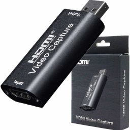 microware Video Capture Card, 1080P HDMI Capture Card - HDMI to USB 2.0 Video Capture Device for Live Streaming, Broadcasting, Gaming Record, Video Conference usb 2.0 video capture card USB Hub-1