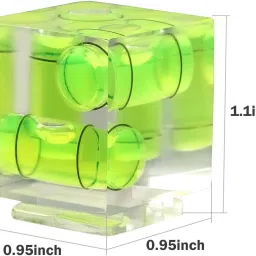 Right Gear Triple Axis Bubble Level Gradienter Hot Shoe Mount Camera Leveler image 3