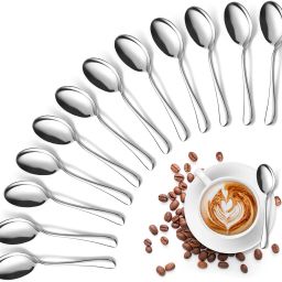 12 tea spoon Stainless Steel Tea Spoon, Ice Tea Spoon Set-image-8