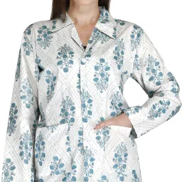 Cotton Printed Coat For Women-image-89