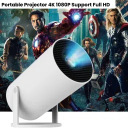 FRONY Smart Projector for Home 4K Support Rotabable Design withApp Netflix,YouTubeD220 (4500 lm / 1 Speaker / Wireless / Remote Controller) Portable Projector-image-46