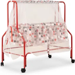 Enchant Baby Swing Cradle for Baby Cradle Swing Jhula with Mosquito Net, Storage-image-69