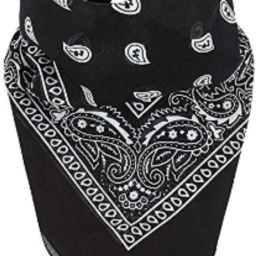 CozyFox BLACK- Unisex Bandana For All Ages ["Black"] Handkerchief-image-25