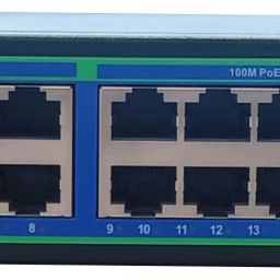 HANUTECH 24 Port Fast Ethernet PoE Switch | 24 PoE Ports w/2 UPG Ports & 2 SFP Slots 26 Ports 100 Mbps Network Switch-6