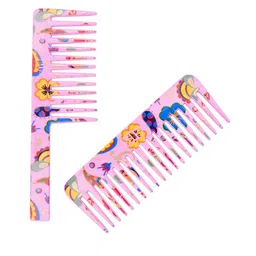 LILY Set of 2 Printed Wide Teeth Shampoo Combs-5