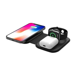Croma 15W 3-in-1 Wireless Charger for iPhone 14, 14 Pro, 15, 15 Pro, iWatch  4, 5, 6, 7, 8 & AirPods 2, 3, Pro (Qi Compatible, Apple Compatible, Black)-23