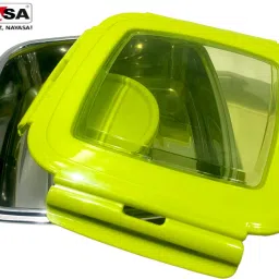 Eco Lock Steel| Four Side Clip Lock | BPA Free | Food Grade | Green 1 Containers Lunch Box-image-58