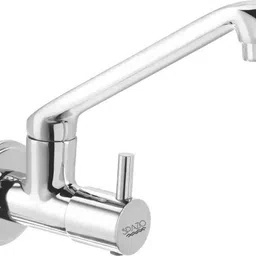 spazio Turbo Collection Sink Cock/Sink Faucet/Kitchen Tap For Hot/Cold Water(Pack of 1) With 360 Degree Revolving Spout, Wall Flange & Aerator Foam Flow Sink Tap Faucet-picture-9