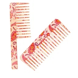 LILY Set of 2 Printed Wide Teeth Shampoo Combs image 4