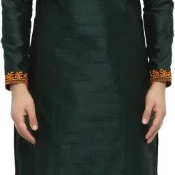 Men Silk Blend Sherwani Churidar Set-image-18