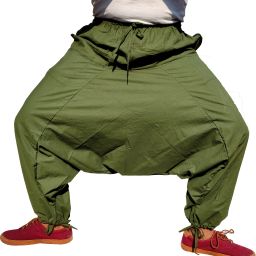 Solid Cotton Men Harem Pants-image-86