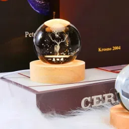 3D Galaxy Crystal Ball Night Lamp-1 Table Lamp-image-9