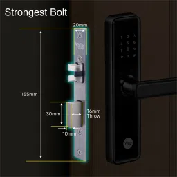 Yale YDME 50 Pro with Mech Keys, App Enabled Access & Alarm Feature Smart Door Lock image 4