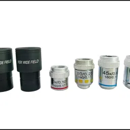 Pair of 10X Widefield and 10X, 45X, 100X Oil Immersion Lens-6