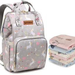 Premium Diaper Backpack with 1 Baby Towel | Waterproof & Travel-Friendly Combo Baby Diaper bag & Soft Baby Towel-11