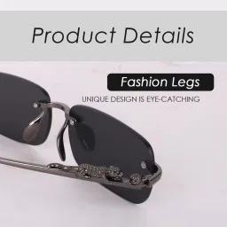 dcmr UV Protection Rectangular Sunglasses (Free Size) image 4