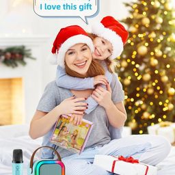 NIVKEZ Wireless Bluetooth Karaoke Speaker with Mic – LED Party Light & Portable Design Speaker Mount image 5