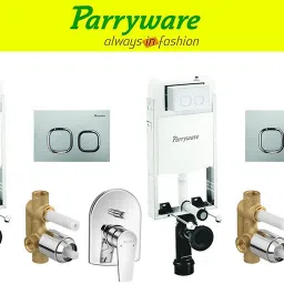 Half Frame Concealed Cistern, with divater body upper Praseo set of 2 pic 247 Dual Flush Tank-picture-11