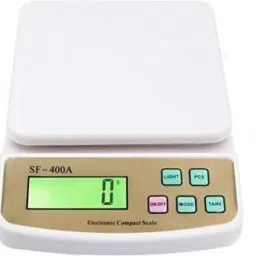 silverwyn Digital 1Gram-10 Kg Weight Scale Lcd Kitchen Weight Scale Machine Measure for measuring fruits,shop,Food,Vegetable,vajan,offer,kata,weight machine Weighing Scale for grocery,kata,taraju,shop,computer kata,tarazu,jewellery,sabzi, Weighing scale (White) (adaptor included) Weighing Scale (White) Weighing Scale-15