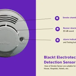 blackt electrotech DIY Smoke Detection Sensor System Fire Alarm Box image 2
