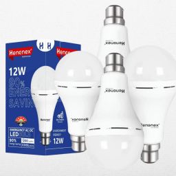 Pack of 4 Long-Lasting 12W Rechargeable Emergency Bulbs 4 hrs Bulb Emergency Light-image-53