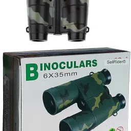 SellRider Imported Best Quality Outdoor Observing Binoculars 6X35mm Telescope Toy For Kids/Spy Gear/Military Color/Folding Binoculars-image-99