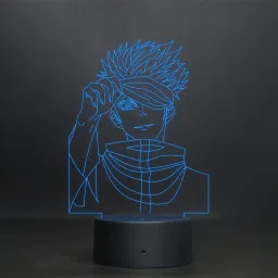 saturo gojo785 Acrylic Night lamp Anime Home Decor Desk Table lamp 7 Color Changing Light with Smart Touch Button and USB Data Cable Table Lamp-2