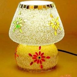 Glass Purse Shape Table Lamp Vintage Night Lamp, Side Lamps Light Decoration for Home ,Living Room, Bedroom Bedside, Mandir , Hall | Made in India Products Table Lamp-14