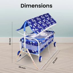 swing n fly Baby Cradle Mosquito Net Jhula Palna Stroller Infant & Toddler Beds Bassinet image 4