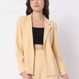 Women Solid Single Breasted Formal Blazer-image-12